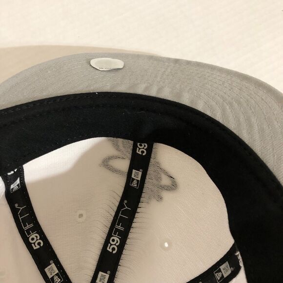 Miami Heat Hat Cap White Basketball NBA Fitted 7 3/8 59 Fifty‎ Logo Sportswear - Picture 8 of 10
